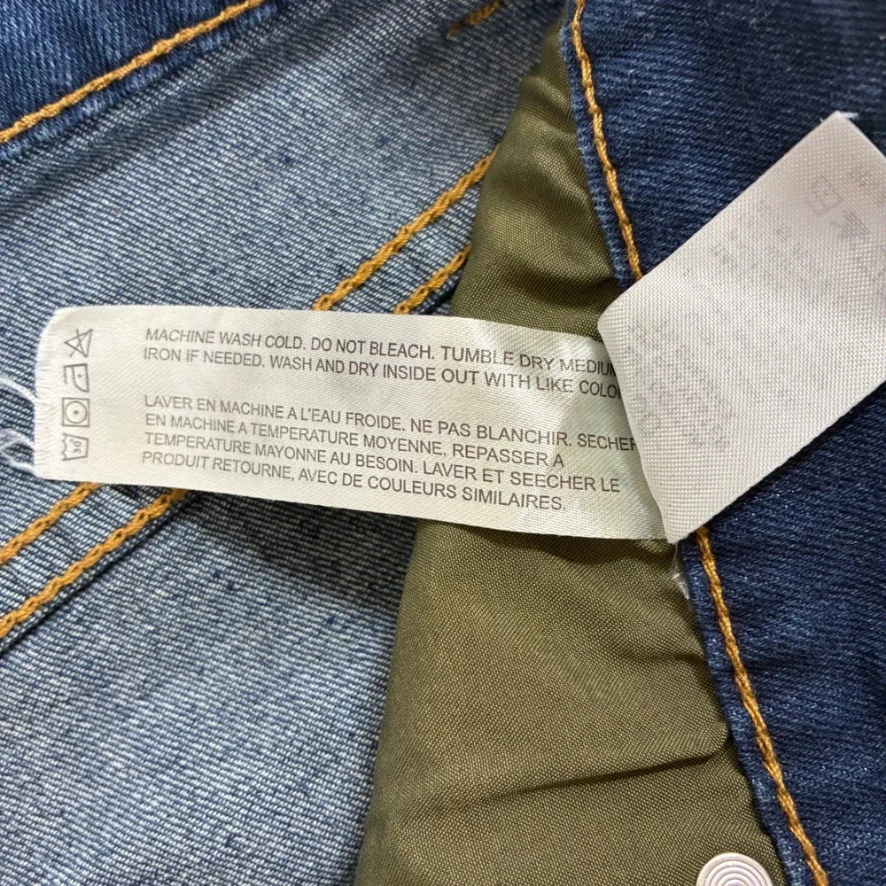 Smith & Mills Denim Shorts Dark Wash Stretch Size 30 Blue Tailored Fit RN 152752